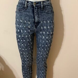 Aphrodite Distress Stretch Blue jeans Sz 9